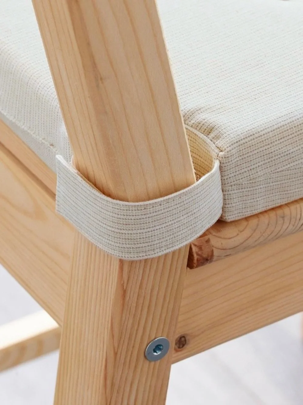 IKEA Tufted Seat Cushions in Cream - Set of 4